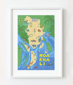 Illustrated Map of Noakhali