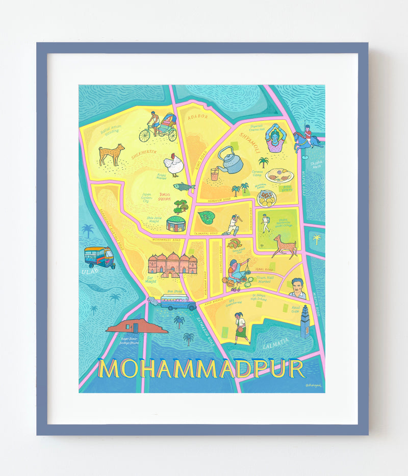 Illustrated Map of Mohammadpur