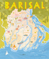 Illustrated Map of Barisal Divison