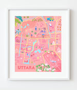 Illustrated Map of Uttara