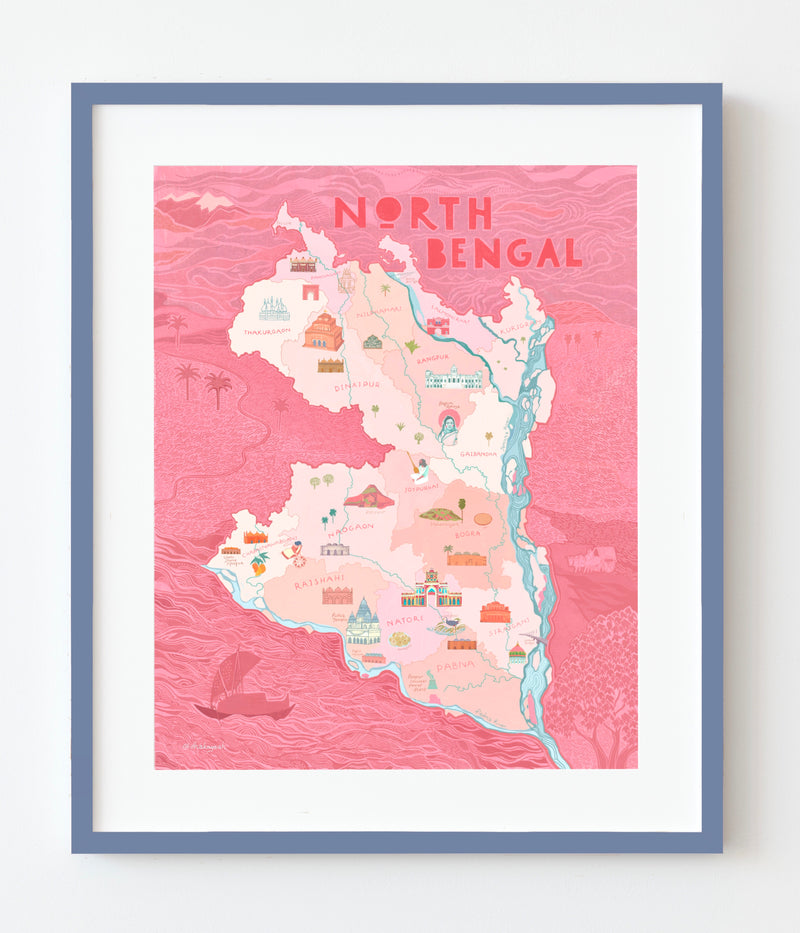 Illustrated Map of North Bengal